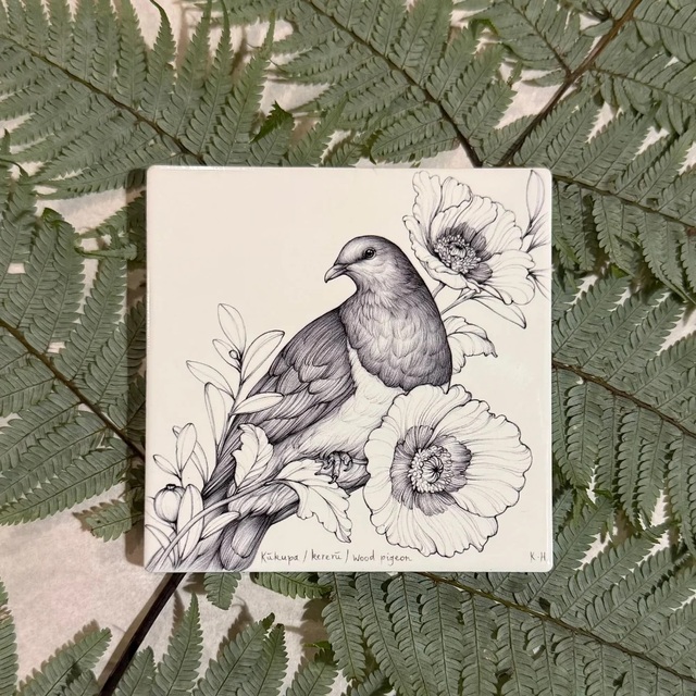 Kereru Coaster by Katy Hayward