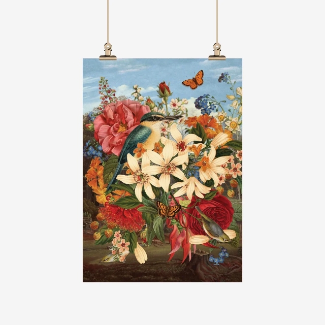 Kotare Tea Towel by Tanya Wolfkamp