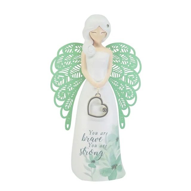You are Brave and Strong Angel Figurine