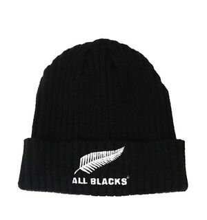 All Blacks Adult Ribbed Beanie