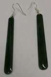 Greenstone Drop Earrings  80 mm