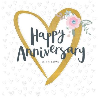 Happy Anniversary Heart Card