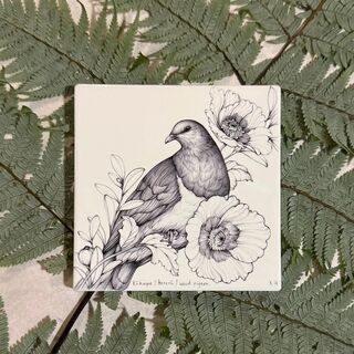 Kereru Coaster by Katy Hayward