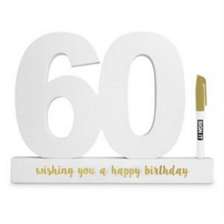 60th Birthday Signature Number